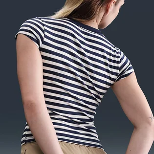 Футболка жіноча Nike Sportswear WomenS Tight Striped T-Shirt Blue/White IH8474-410