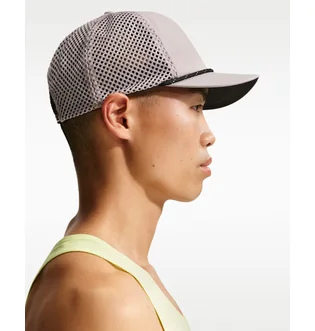 Кепка унисекс Nike Pro Dri-Fit Unstructured Swoosh Run Grey IO8269-009