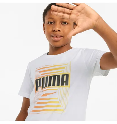 Футболка детская Puma Alpha Graphic Youth Tee White 847292-02