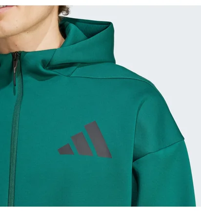 Толстовка чоловіча Adidas Z.N.E. Full-Zip Hooded Track Jacket Green JF6539