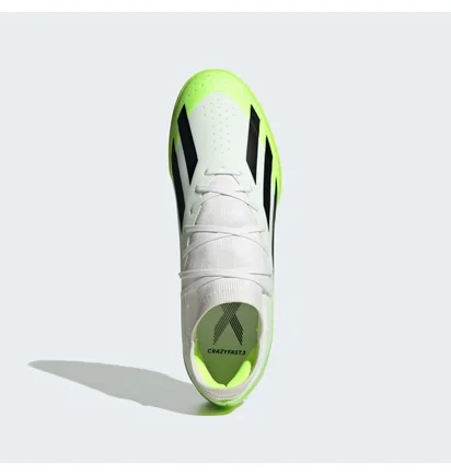 Сороконожки унисекс Adidas X Crazyfast.3 Turf Shoes White/Green ID9337
