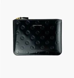Кошелек женский Comme des Garcons Polka Dots Embossed Black SA5100NE