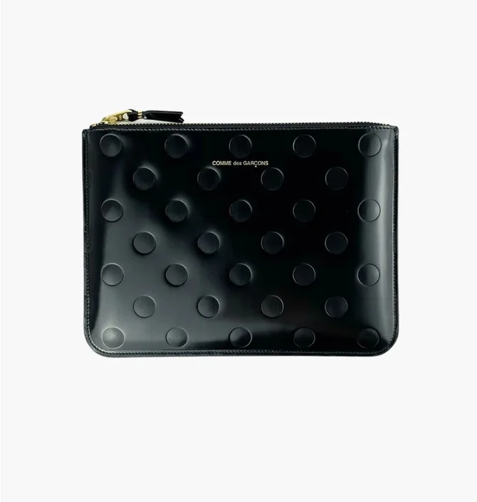 Кошелек женский Comme des Garcons Polka Dots Embossed Black SA5100NE