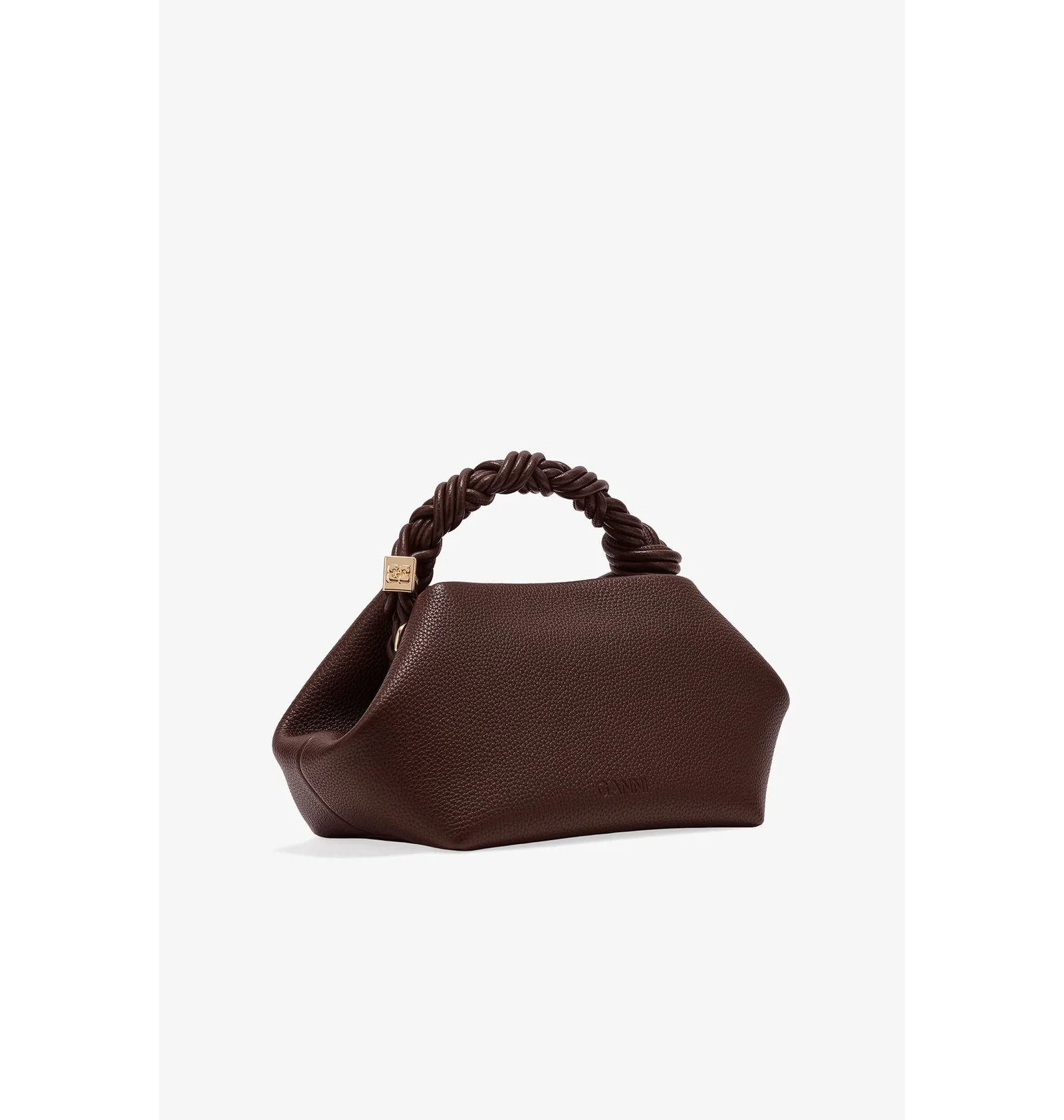 ᐉ Сумка женская GANNI Brown Grained Small Bou Bag Bordo