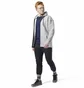 Толстовка мужская Reebok Workout Ready Full-Zip Fleece Grey EC0897