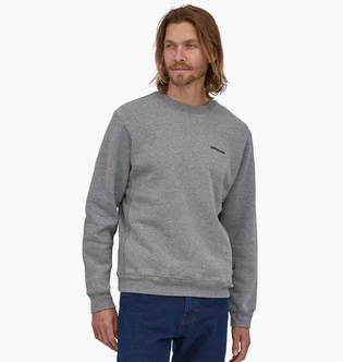 Свитшот мужской Patagonia Fitz Roy Icon Uprisal Crew Sweatshirt Gravel Heather Grey Glh39667
