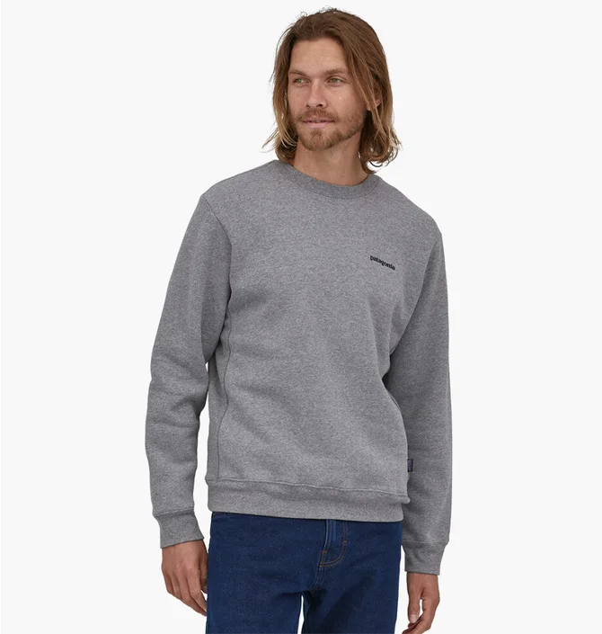 Свитшот мужской Patagonia Fitz Roy Icon Uprisal Crew Sweatshirt Gravel Heather Grey Glh39667