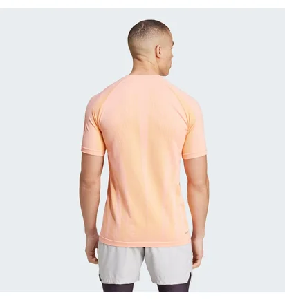 Футболка чоловіча Adidas Tennis Pro Seamless Aeroready Freelift Peach IT4025