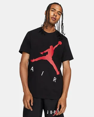 Футболка чоловіча Nike M J Jumpman Air Hbr Ss Crew Black CV3425-010