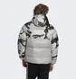 Пуховик мужской Adidas Down Regen Camo Hooded Puffer Jacket Grey HK5030