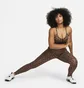 Топ женский Nike Indy WomenS Light-Support 1-Piece Pad V-Neck Leopard Print Sports Bra Brown DV9963-256