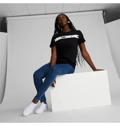 Футболка жіноча Puma LINE UP SCRIPT Black 678750-01