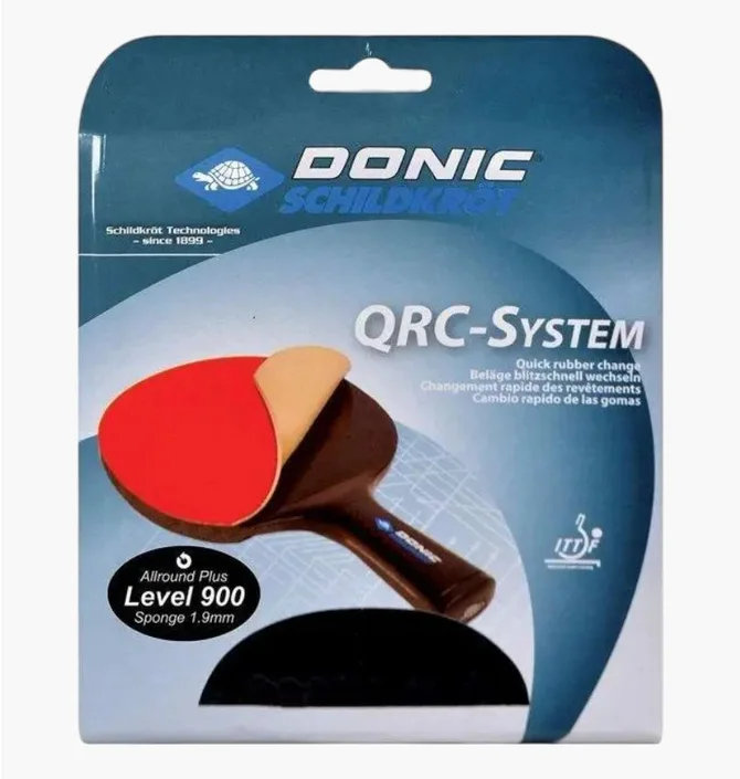 Набір накладок на ракетки для тенісу Donic Qrc Level 9000 Black/Red DT1-752575