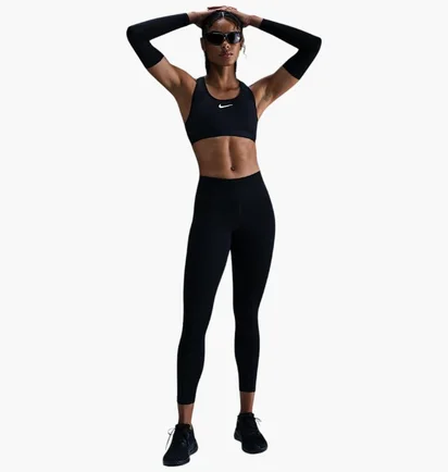 Леггинсы женские Nike W Fast Mr 7/8 Tight Nvlt Black HV8900-010
