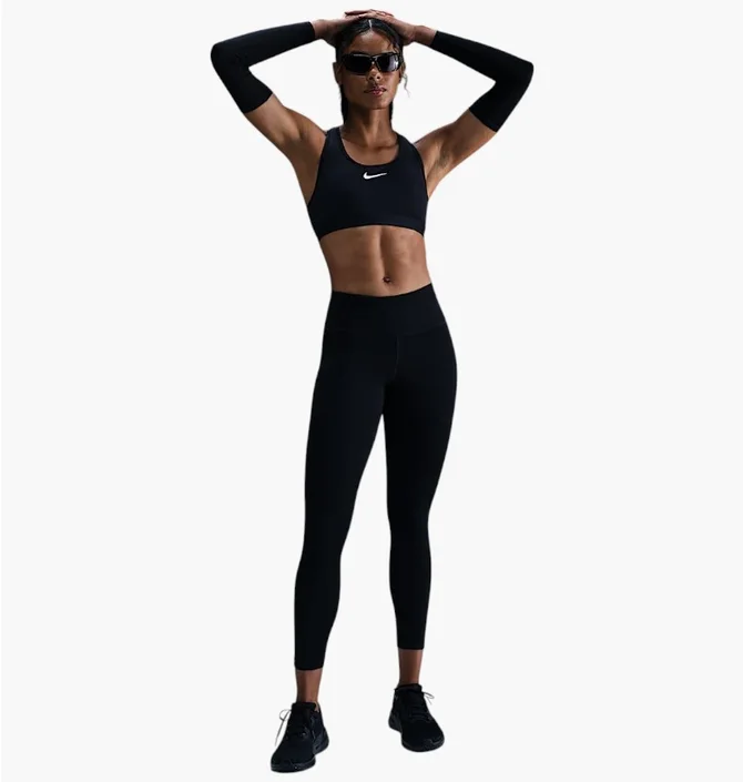 Леггинсы женские Nike W Fast Mr 7/8 Tight Nvlt Black HV8900-010