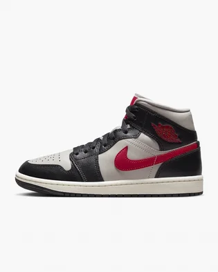 Кроссовки женские Air Jordan Air 1 Mid Shoes White/Black BQ6472-060