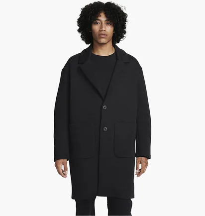 Пальто мужское Nike Sportswear Tech Fleece Reimagined Loose Fit Trench Coat Black FN0601-010