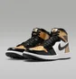 Кроссовки мужские Air Jordan 1 Retro High Golf Patent Gold Toe Black/Gold DQ0660-002