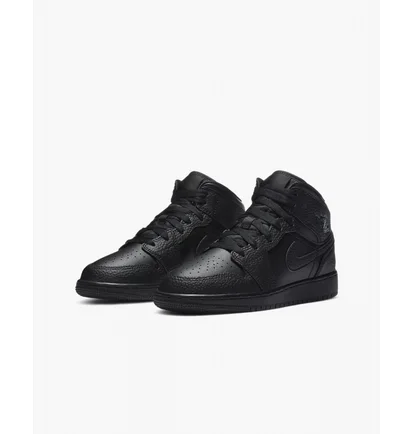 Кроссовки детские Air Jordan 1 Mid Black 554725-091