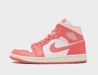 Кроссовки женские Air Jordan 1 Mid Pink/White BQ6472-186