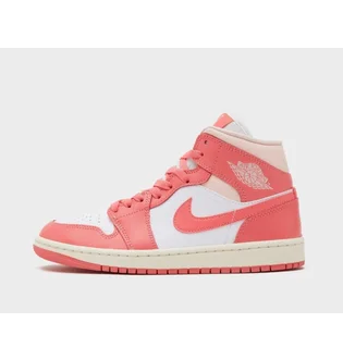 Кроссовки женские Air Jordan 1 Mid Pink/White BQ6472-186