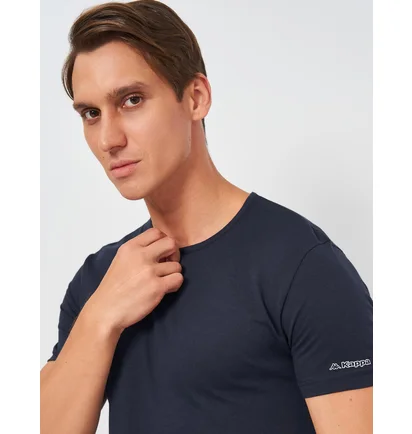 Футболка мужская Kappa Mezza Manica Girocollo Blue K1305-BLUNAVY