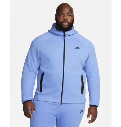 Толстовка мужская Nike Sportswear Tech Fleece Windrunner Full-Zip Hoodie Light Blue FB7921-450