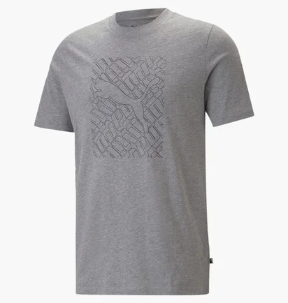 Футболка мужская Puma Hc Graphic Grey 674474-03