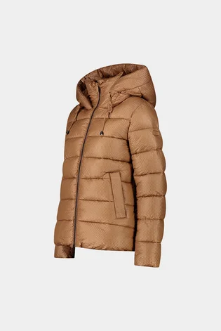 Пуховик жіночий CMP Jacket Fix Hood Brown 33K3566-P814