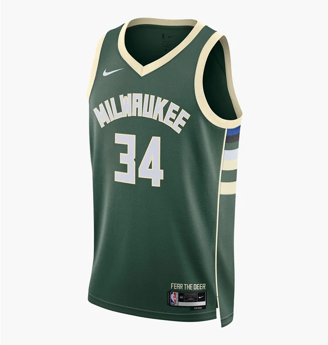 Майка чоловіча Nike Milwaukee Bucks Icon Edition 2022/23 Dri-Fit Nba Swingman Jersey Green DN2012-323
