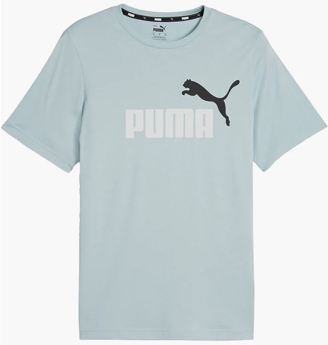 Футболка чоловіча Puma Ess+ 2 Col Logo Tee Light Blue 586759-26