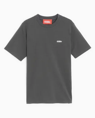 Футболка мужская 032C Logo T-Shirt Grey SS23-C-1011