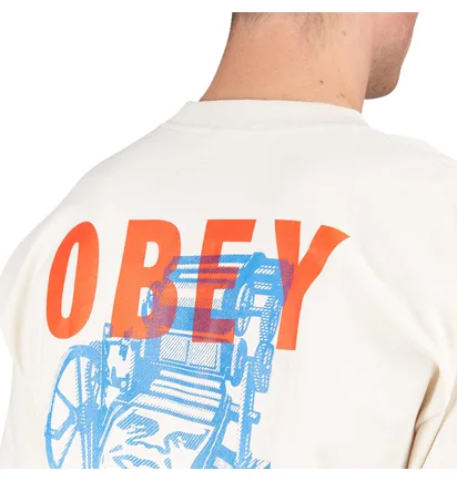 Футболка мужская OBEY Printing Press Make Art Classic Beige 165264061-CRM