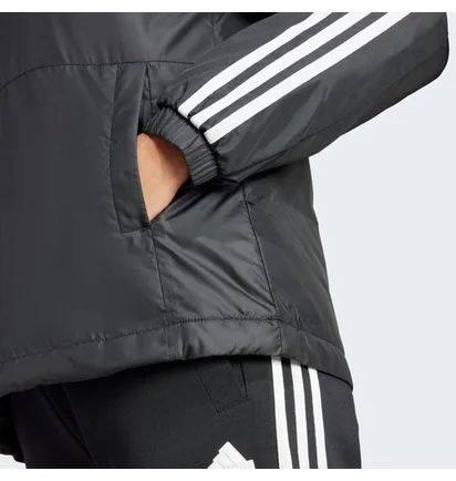 Куртка женская Adidas Essentials 3-Stripes Insulated Hooded Jacket Black IN3288