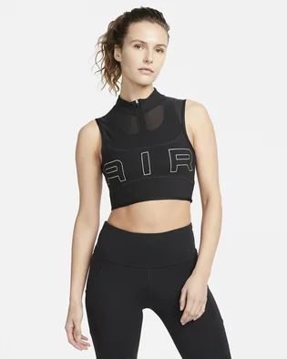 Топ жіночий Nike W Df Air Crop Tank Black DX0284-010