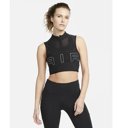 Топ жіночий Nike W Df Air Crop Tank Black DX0284-010