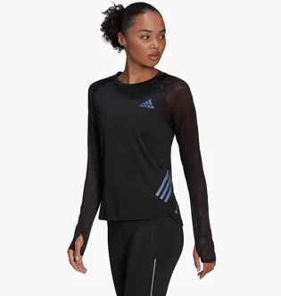 Лонгслив женский Adidas Running Medium-Support Pocket Bra Black H57746