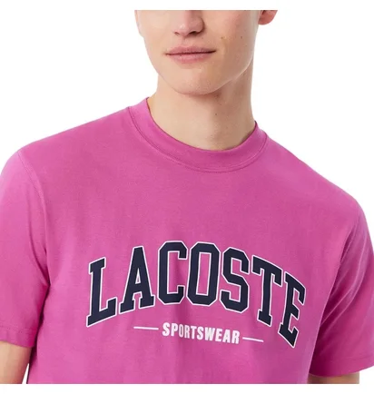 Футболка мужская Lacoste Sw Branding Tee Pink TH6565-51