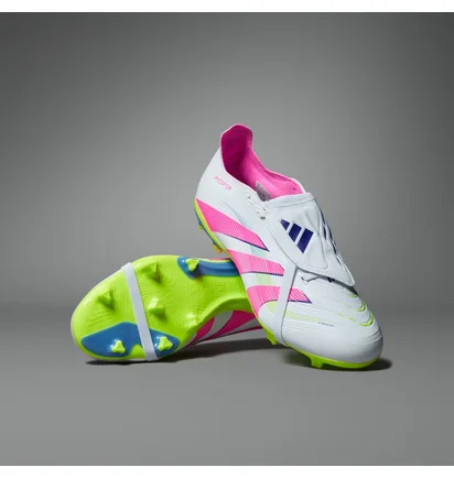 Бутсы унисекс Adidas Predator League L Fg White/Pink ID1320