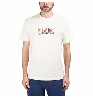 Футболка мужская Pleasures Party Logo T-Shirt Beige P21SU051-CREAM