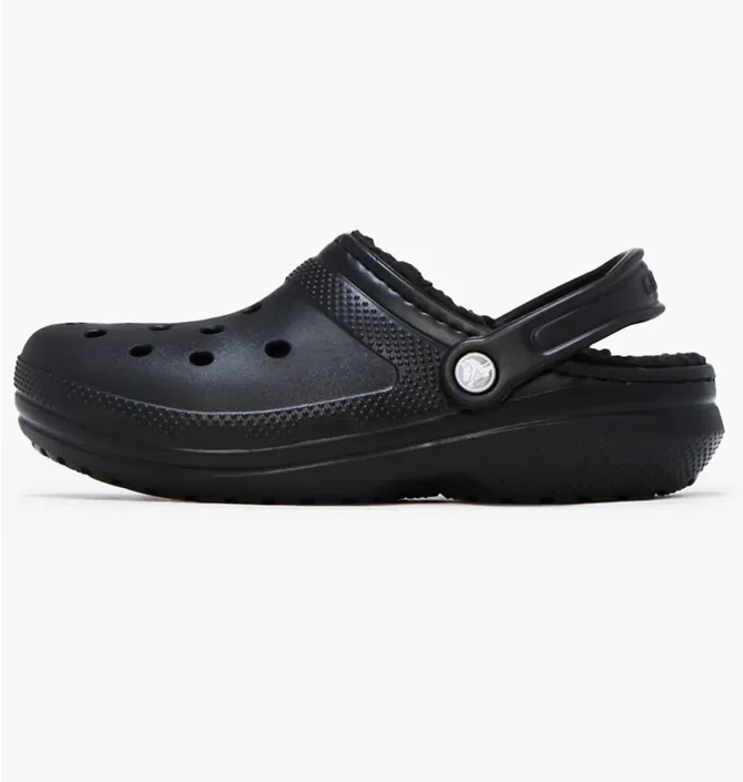 Тапочки унисекс Crocs Classic Lined Clog Black 203591-060