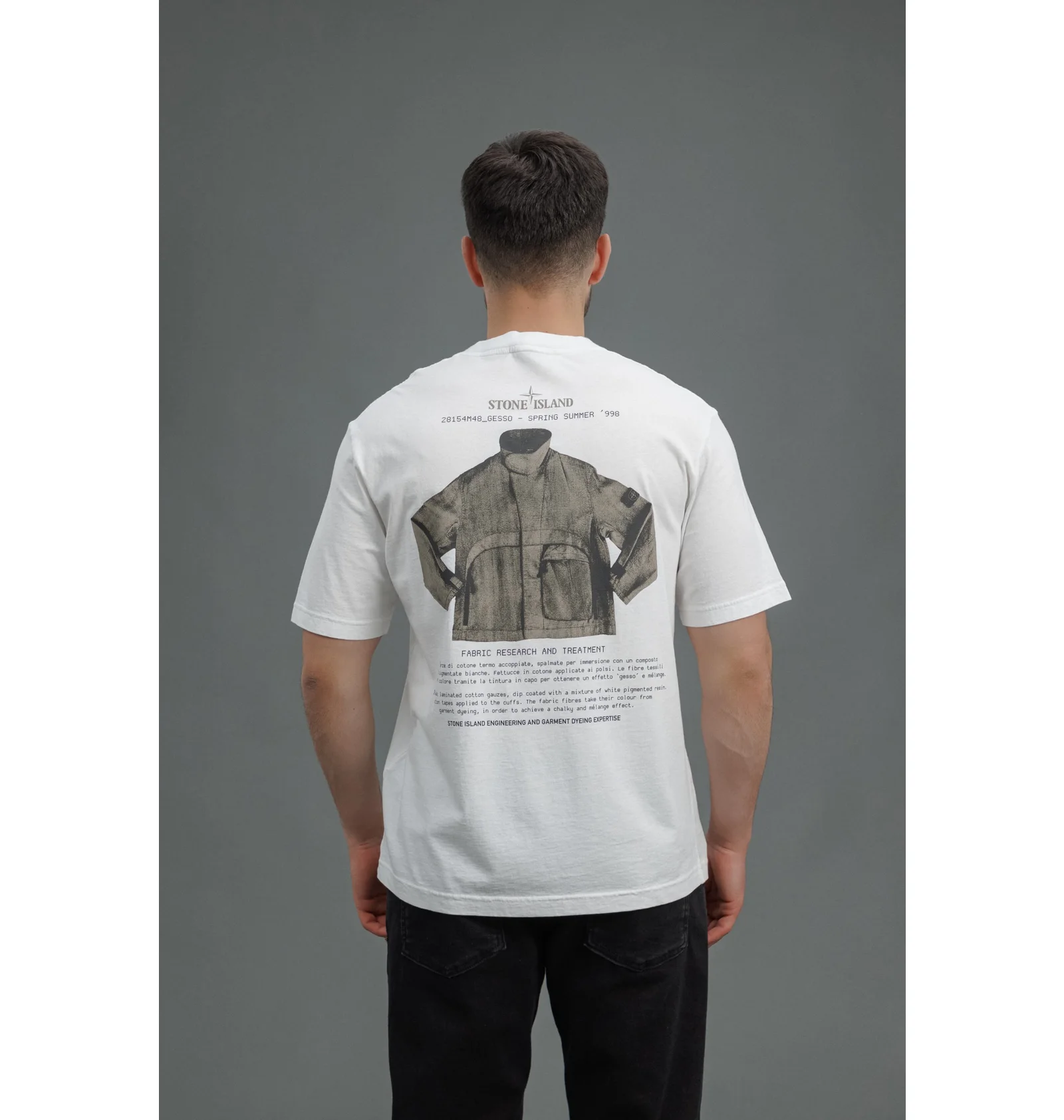 ᐉ Футболка мужская STONE ISLAND Archivio 2025 White K2S152100037