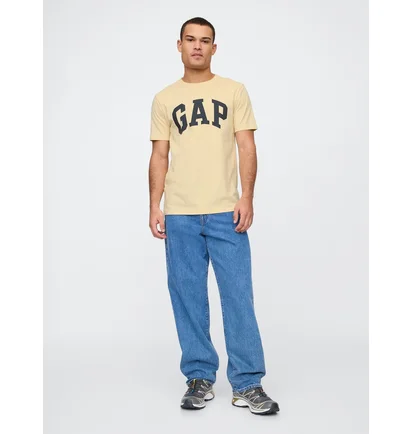 Футболка мужская Gap Everyday Soft Logo T-Shirt Beige 855769181