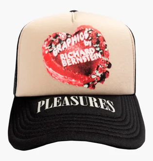 Кепка унісекс Pleasures Cake Black/Beige P25W059