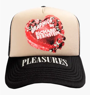 Кепка унісекс Pleasures Cake Black/Beige P25W059