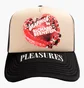 Кепка унісекс Pleasures Cake Black/Beige P25W059