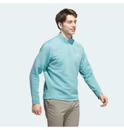 Кофта мужская Adidas Ultimate365 Dwr Textured Quarter-Zip Turquoise JX7237