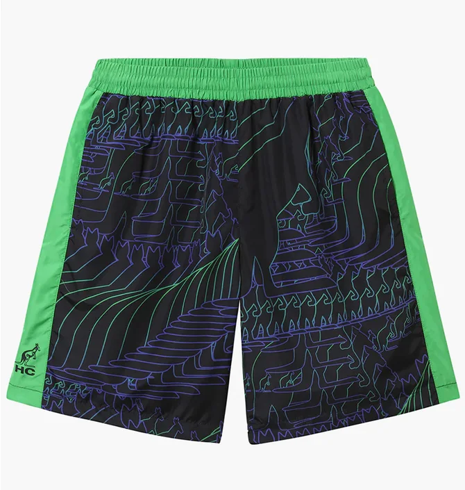 Шорты мужские AUSTRALIAN Flowing Smash Short Black/Green HCUSH0014-316