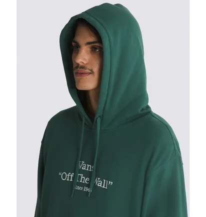 Худи мужское Vans Quoted Loose Pullover Hoodie Green VN000GE2BDX