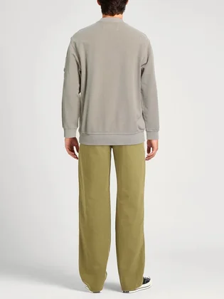 Світшот чоловічий C.P. Company Reverse Brushed & Emerized Diagonal Fleece Grey 17CMSS285A-006614G-327